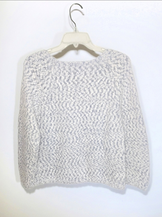 Buffalo David Bitton Sweaters - Buffalo David Bitton Cream and Powder Blue Marled Crew Eyelash Sweater Womens XL